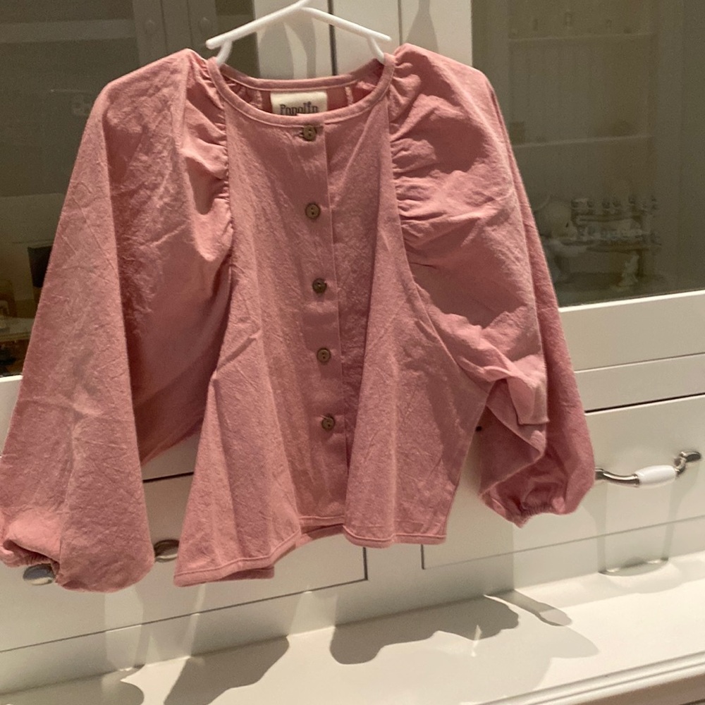 Popelin blouse, NWT, size 4, 100% cotton.